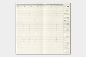 PRE-ORDER - 2027 - Traveler's Notebook (TRC) Weekly Vertical Diary (Regular size)