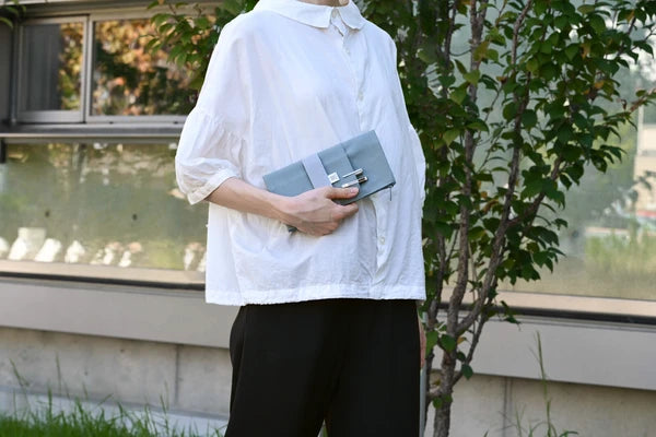 Yamamoto Paper RO-BIKI NOTE CANVAS COVER (vintage blue)