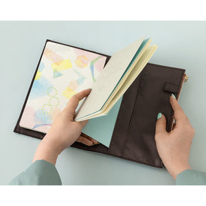 Yuru Log - Notebook cover B6 - Cloth light blue