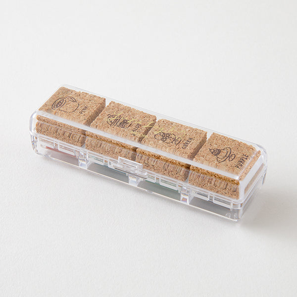 Midori Yuru Log Paintable Pre-Inked Stamp Set (3 patterns) - NOMADO Store 