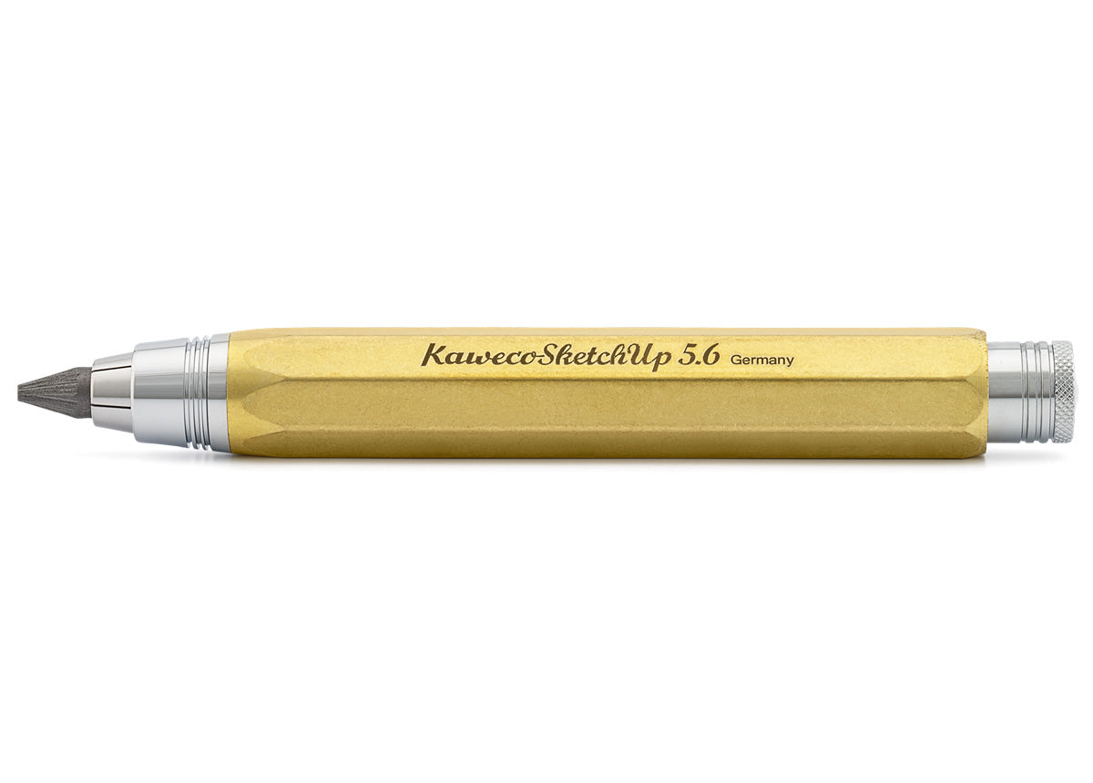 Kaweco sketch up 8 - shape raw brass clutch pencil - NOMADO Store 