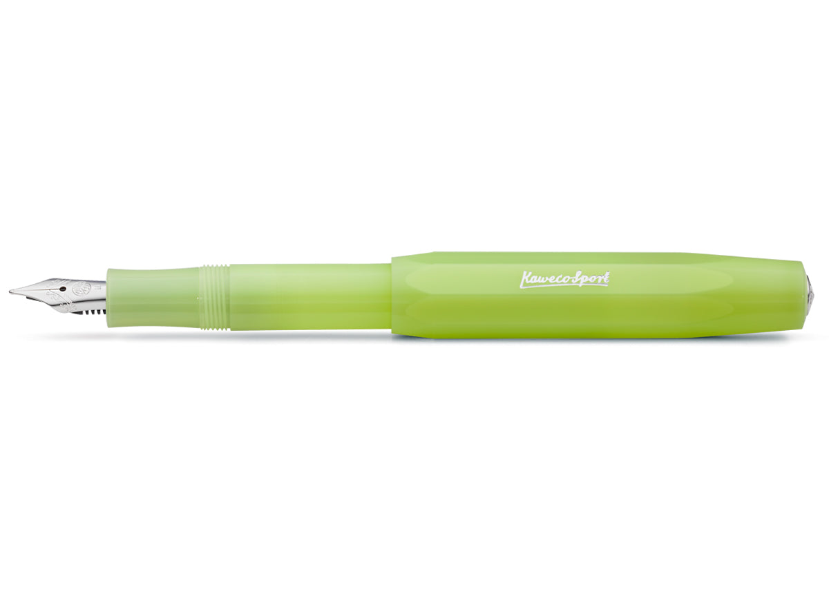 Kaweco Frosted Sport Fine Lime fountain pen - NOMADO Store 