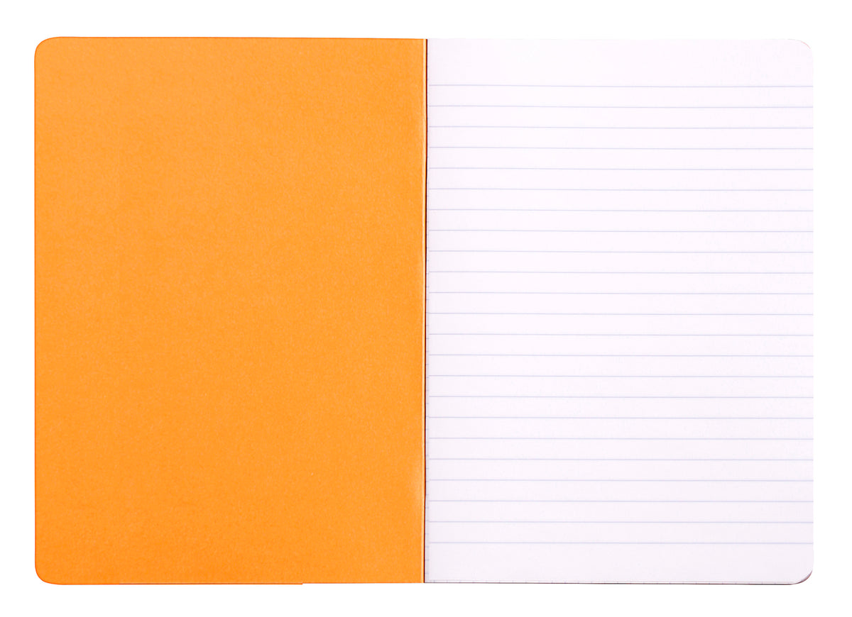 RHODIA Staplebound notebooks A5 lined (orange or black)