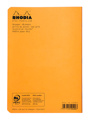 RHODIA Staplebound notebooks A5 dot grid (orange or black)