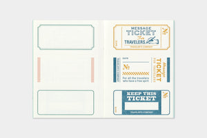 TRAVELER’S LTD Edition - TRAVELER'S notebook Passport Size Refill Message Card