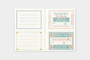 TRAVELER’S LTD Edition - TRAVELER'S notebook Passport Size Refill Message Card
