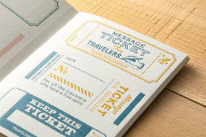 TRAVELER’S LTD Edition - TRAVELER'S notebook Passport Size Refill Message Card