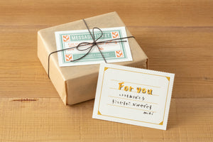 TRAVELER’S LTD Edition - TRAVELER'S notebook Passport Size Refill Message Card