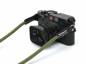 Artisan & Artist ACAM-301N Silk Cord Camera Strap - Ring Attachment  (khaki) - NOMADO Store 