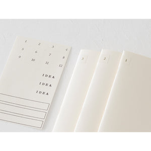 Midori MD Notebook Light - (B6 Slim) - Grid 3 pack
