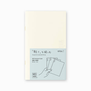 Midori MD Notebook Light - (B6 Slim) - Grid 3 pack