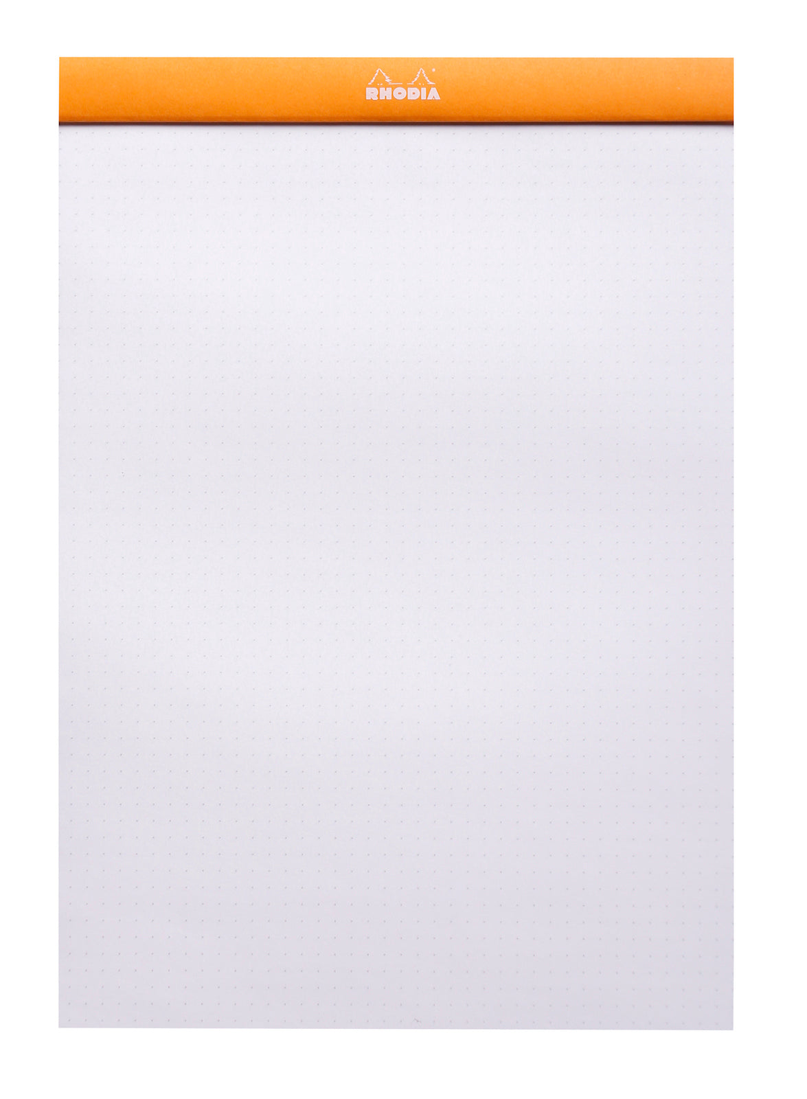 RHODIA Head stapled pad N°18 Dot Grid (orange or black)