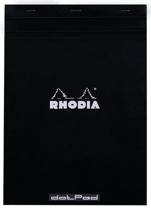 RHODIA Head stapled pad N°18 Dot Grid (orange or black)