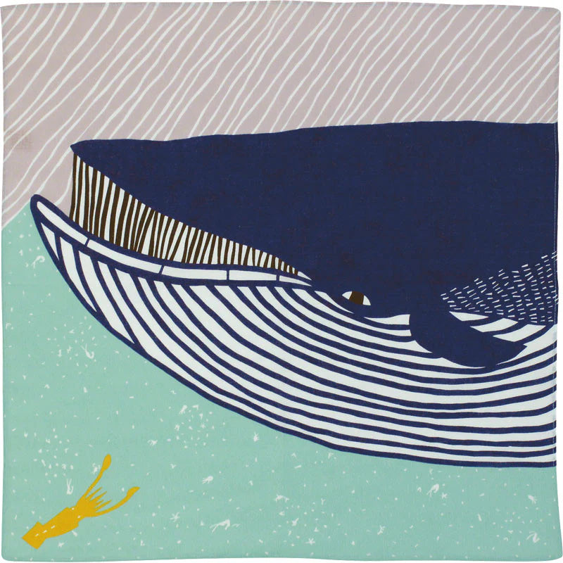 kata kata End Whale Blue Furoshiki (50)