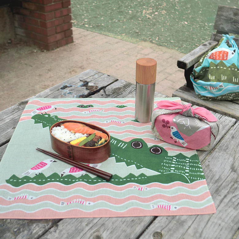 kata kata Crocodile Pink Furoshiki (50)