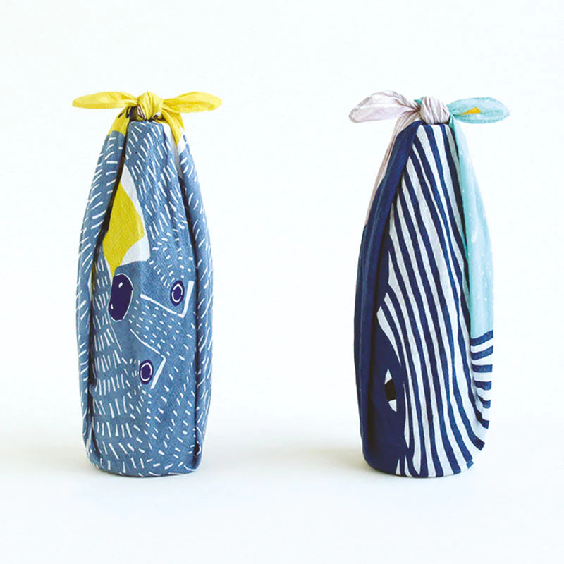 kata kata End Whale Blue Furoshiki (50)