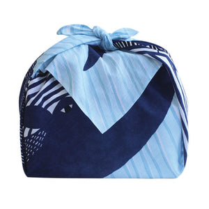 kata kata End Whale Blue Furoshiki (L)