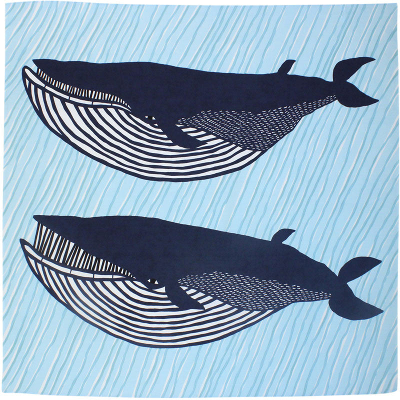 kata kata End Whale Blue Furoshiki (L)