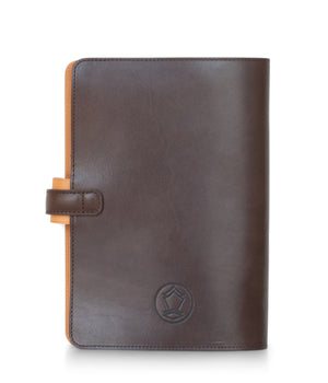 Ateliers Phileas Yokohama Leather A5 Notebook Cover (chocolate/natural)