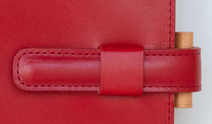 Ateliers Phileas Tokaido Leather Ring Organiser (Mandarin red/natural)
