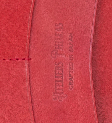 Ateliers Phileas Tokaido Leather Ring Organiser (mandarin red)