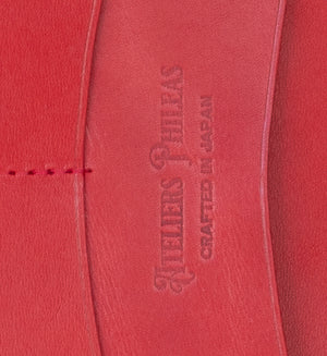 Ateliers Phileas Tokaido Leather Ring Organiser (mandarin red)