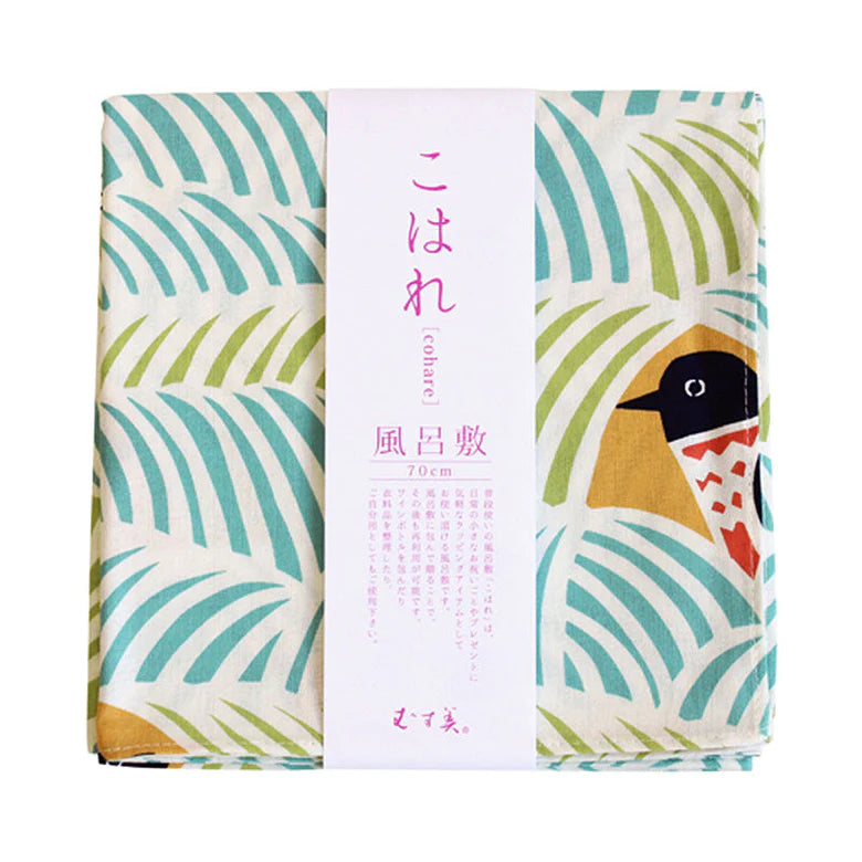 kata kata Cats & Birds Green Furoshiki (45)