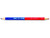 KOH-I-NOOR magnum office coloured pencil 3423 (red+blue) - Box of 12