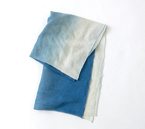 ai amu by SOUKI natural indigo-dyed scarf