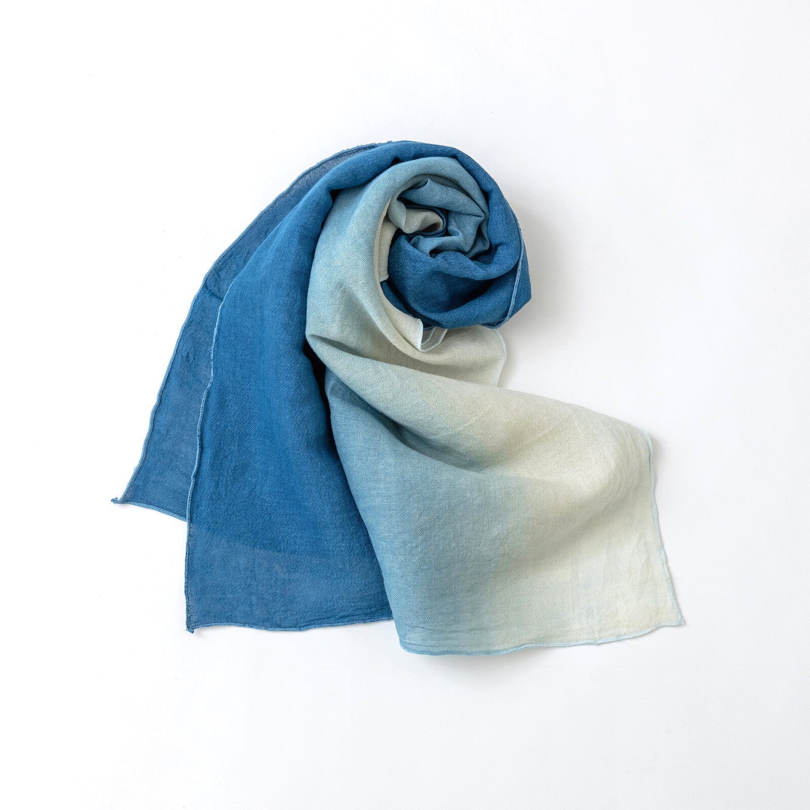 ai amu by SOUKI natural indigo-dyed scarf