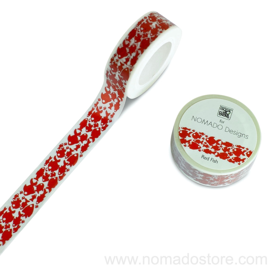 Bocal de Cornichons for Nomado Designs Red Fish Washi Tape