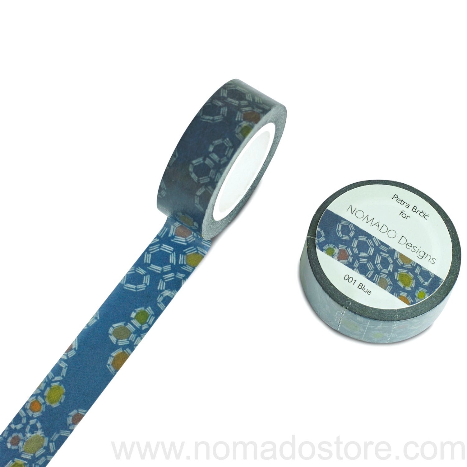 Petra Brčić for Nomado Designs 001 Blue Washi Tape