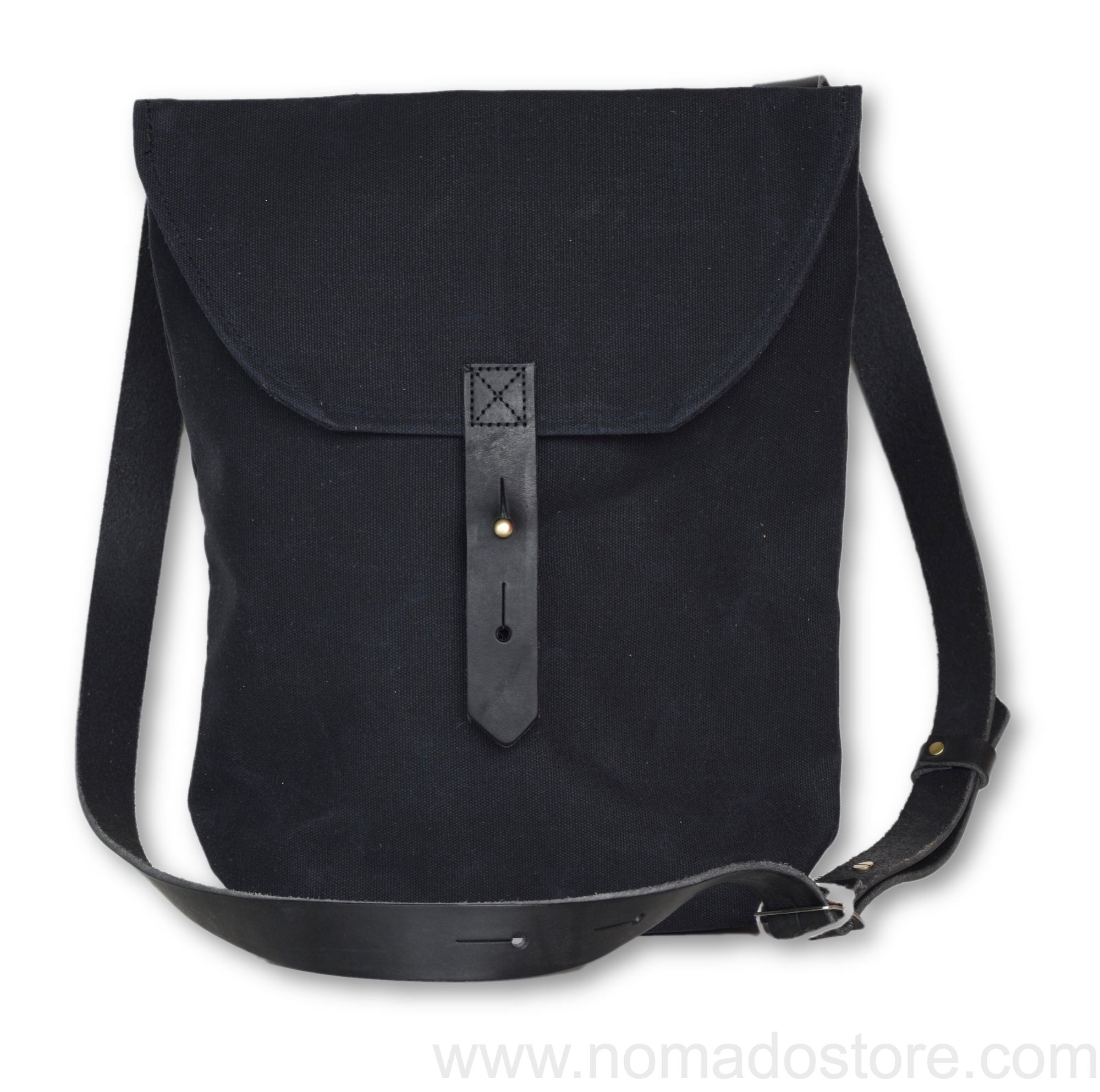 Peg and Awl The Hunter Satchel - All black - NOMADO Store 