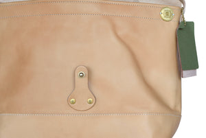 Superior Labor x Nomado Store Paint Shoulder Bag Large - All Leather (Natural) - NOMADO Store 