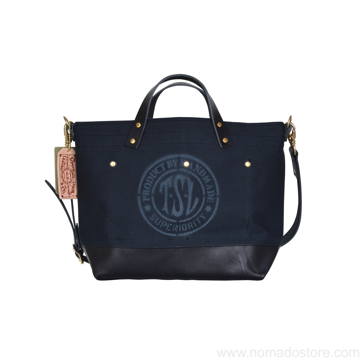 Superior Labor x Nomado Store Engineer Shoulder Bag Compact SE (black/leather) - NOMADO Store 