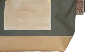 Superior Labor x Nomado Store Engineer Tote Bag Compact SE (khaki/leather)