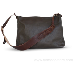 .urukust Leather Shoulder Bag S Dark Brown - NOMADO Store 