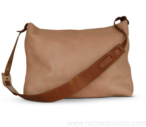 .urukust Leather Shoulder Bag L Beige Brown - NOMADO Store 