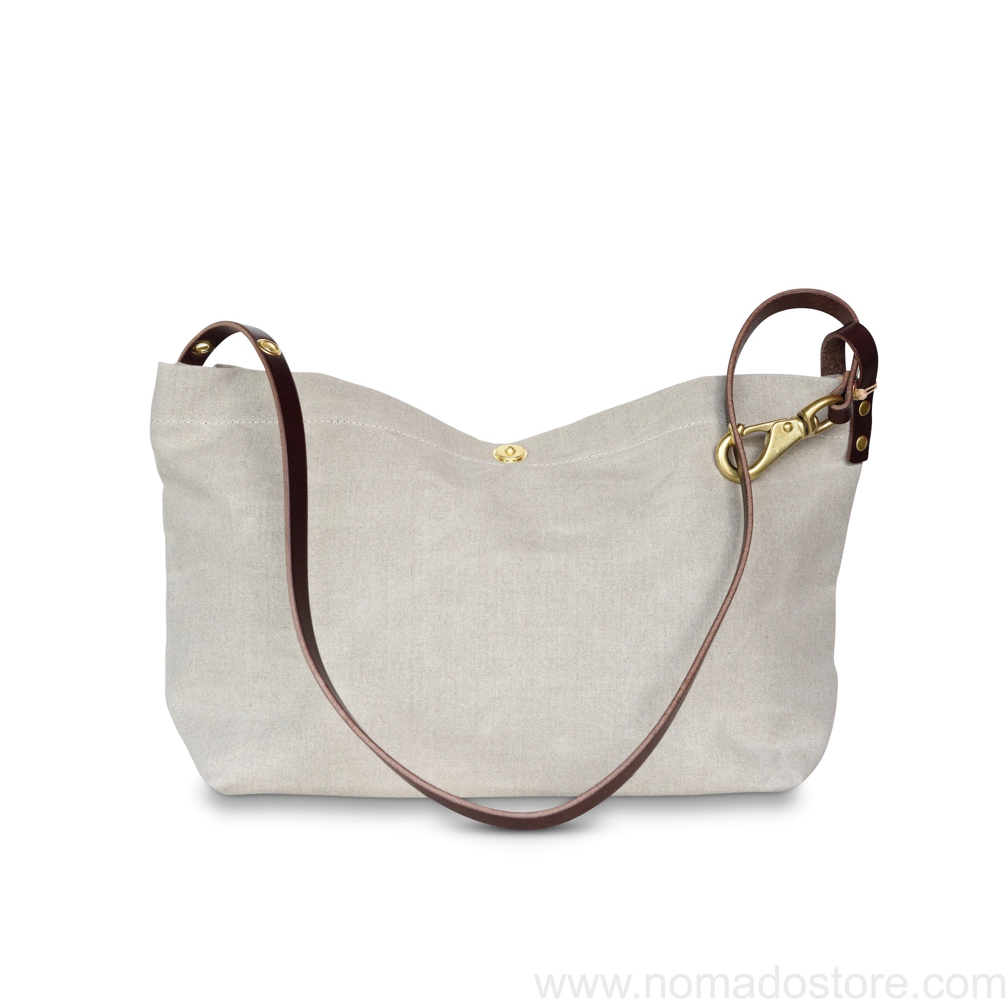 Marineday Fourship Linen Canvas Shoulder Bag (Natural) - NOMADO Store 