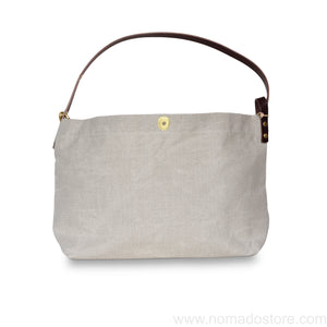 Marineday Fourship Linen Canvas Shoulder Bag (Natural) - NOMADO Store 