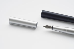 TEN Stationery Origin Fountain Pen (M/F) Silver - NOMADO Store 