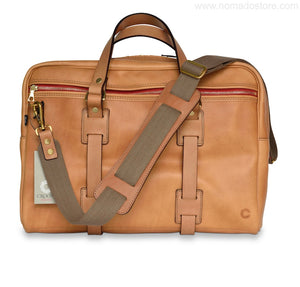 CROOTS VINTAGE LEATHER LAPTOP BAG (Natural) - NOMADO Store 