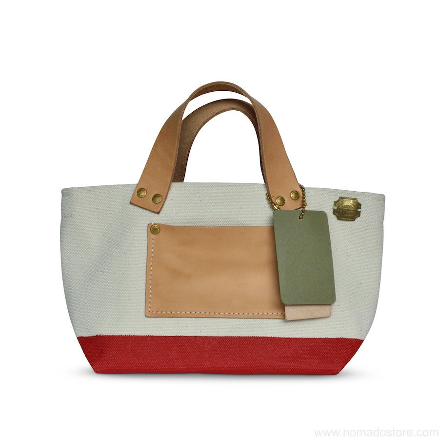 The Superior Labor Engineer Bag Petite Natural/Red Paint PRE-ORDER - NOMADO Store 