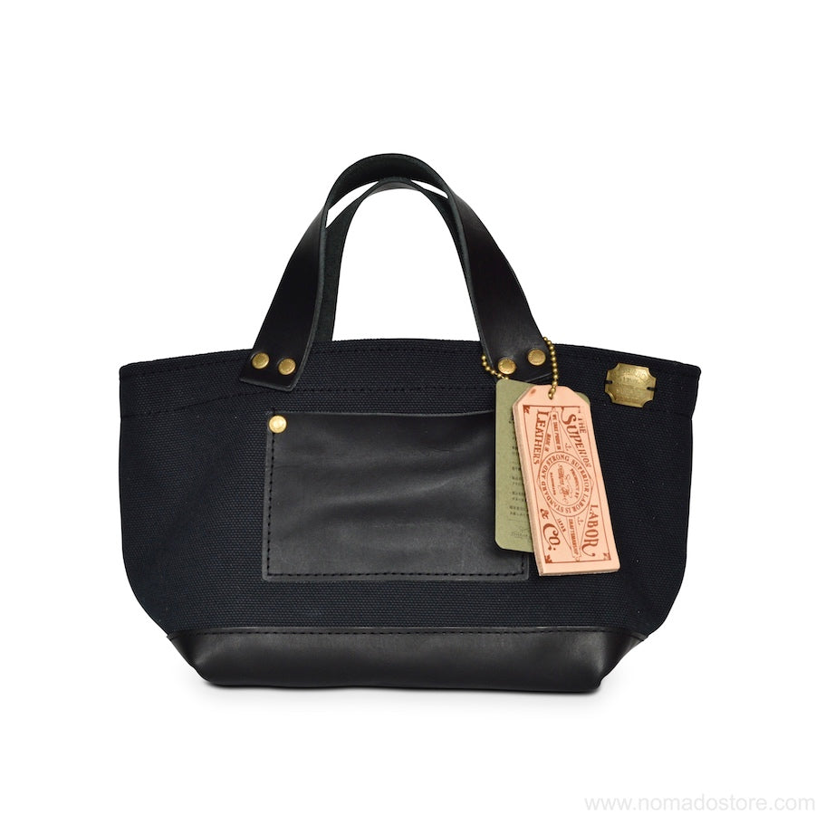 The Superior Labor Engineer Bag Petite Ltd Edition Black canvas black leather - NOMADO Store 