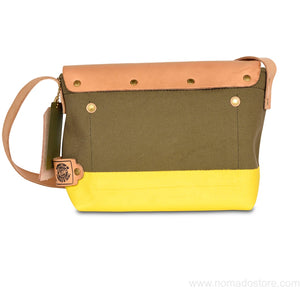 The Superior Labor Paint small Shoulder bag khaki+yellow - NOMADO Store 