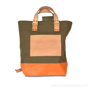 The Superior Labor Canvas 2way Backpack (khaki canvas - 4 colours) - NOMADO Store 