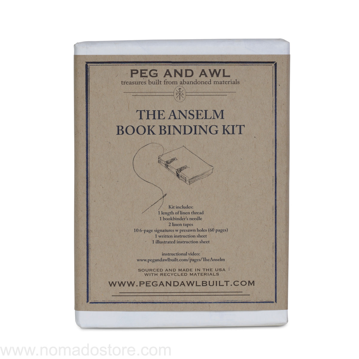 Peg & Awl Anselm Bookbinding Kit (2 sizes) - NOMADO Store 