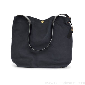 Marineday Fishfly Linen Canvas Shoulder Bag (Black) - NOMADO Store 