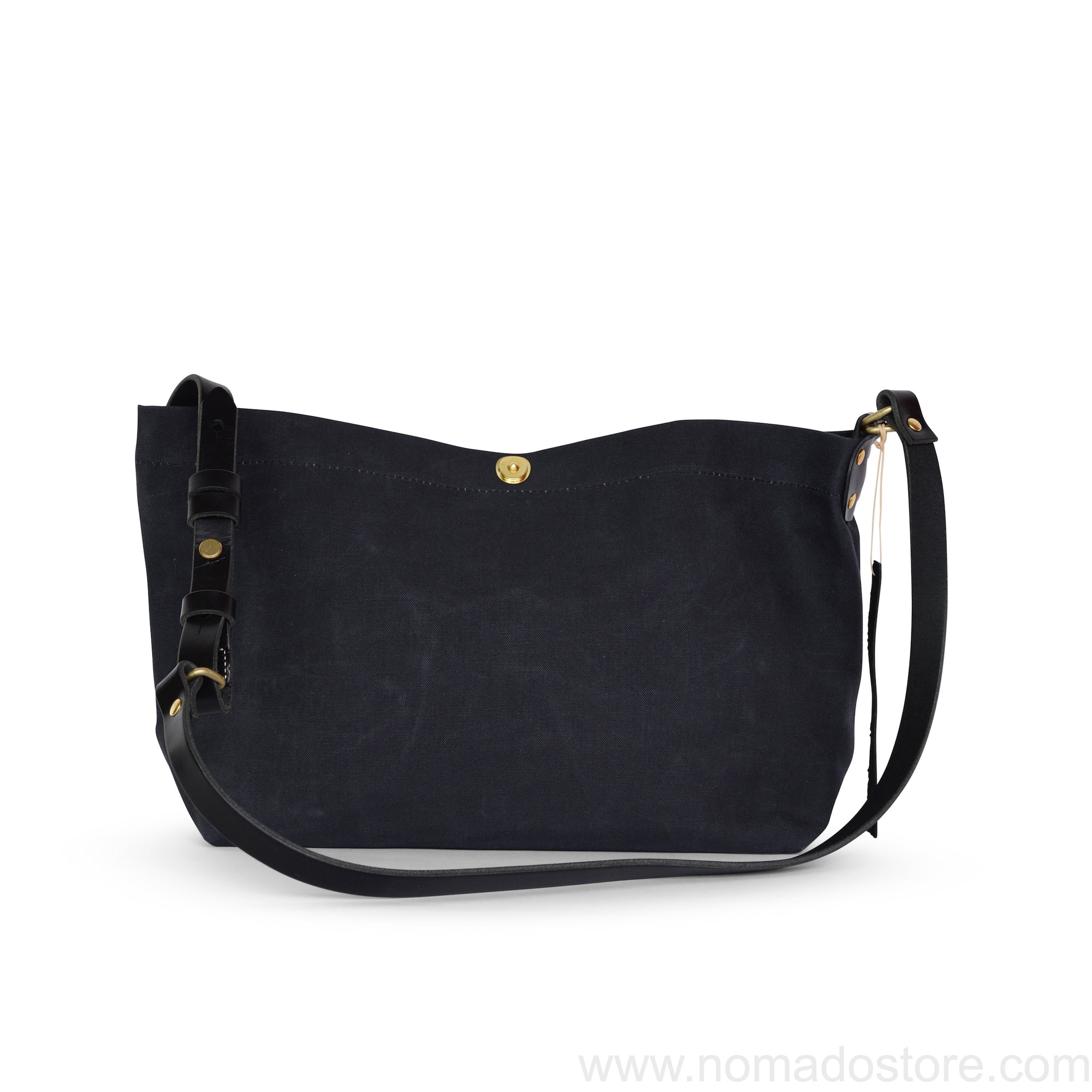 Marineday Airship Linen Canvas Shoulder Bag (Black) - NOMADO Store 