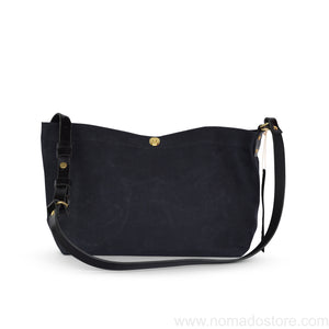 Marineday Airship Linen Canvas Shoulder Bag (Black) - NOMADO Store 